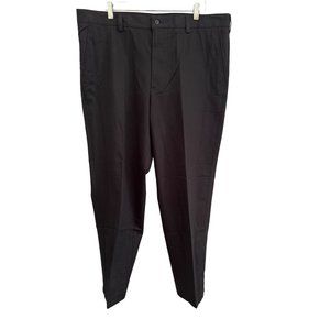 Nordstrom Rack Mens Black 100% Cotton Trousers, Size 40x 30
